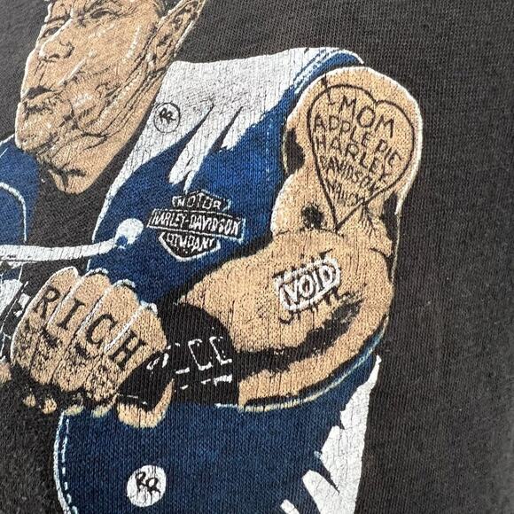 Vintage Miller Harley Davidson Ronald Reagan Sleeveless T Shirt Size Medium - Picture 4 of 7